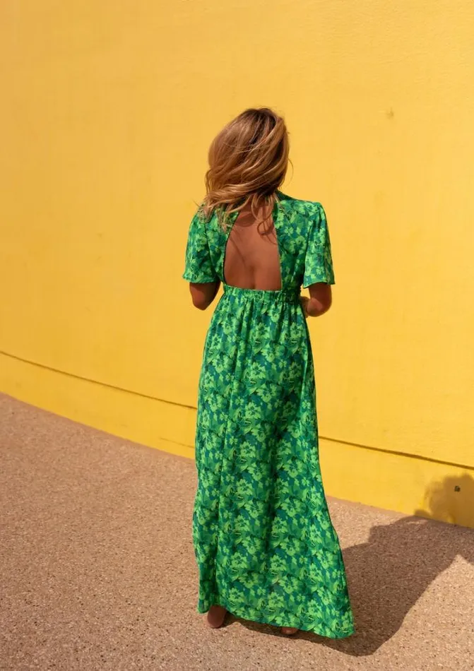 Women039s Clothing Dresses Easy Clothes Green Patterned Tiphaine Dress