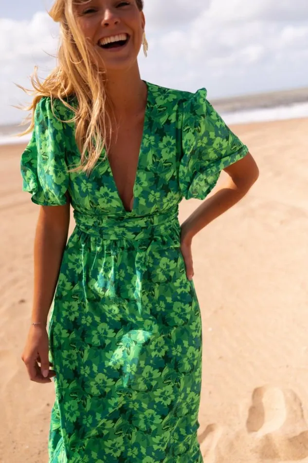 Women039s Clothing Dresses Easy Clothes Green Patterned Tiphaine Dress