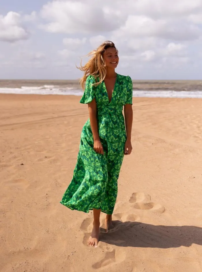 Women039s Clothing Dresses Easy Clothes Green Patterned Tiphaine Dress
