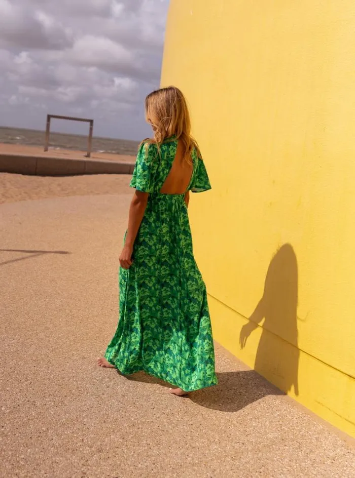 Women039s Clothing Dresses Easy Clothes Green Patterned Tiphaine Dress