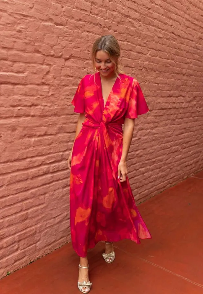 Women039s Clothing Dresses Easy Clothes Pink Patterned Joanny Dress