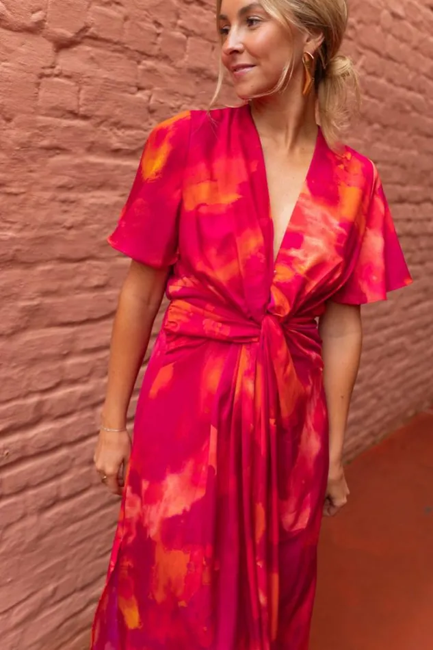 Women039s Clothing Dresses Easy Clothes Pink Patterned Joanny Dress Women039s Clothing Dresses Easy Clothes Pink Patterned Joanny Dress