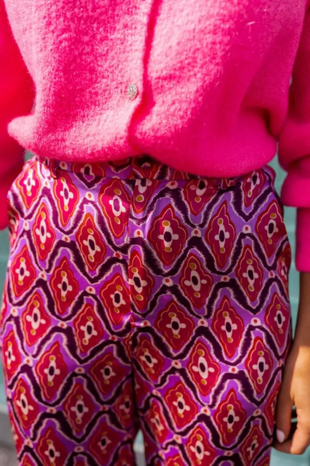 Women039s Clothing Pants and Jeans Easy Clothes Pink Patterned Lupa Pants