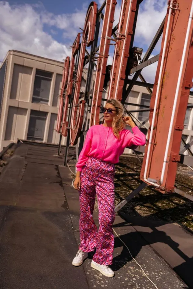 Women039s Clothing Pants and Jeans Easy Clothes Pink Patterned Lupa Pants