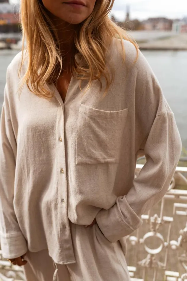 Women039s Clothing Shirts Easy Clothes Beige Kate Shirt