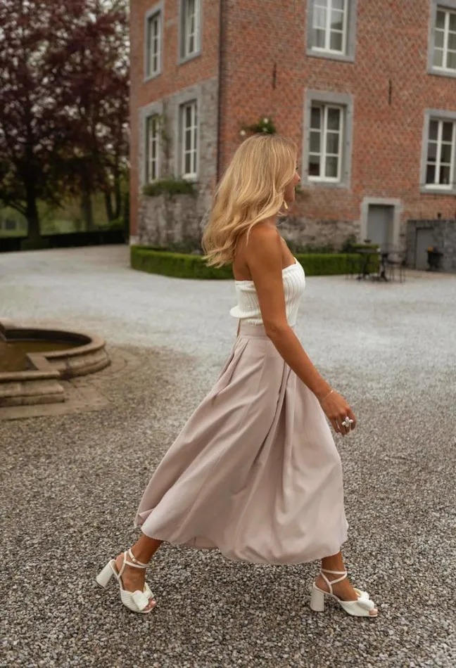 Women039s Clothing Skirts Easy Clothes Beige Marianne Skirt Women039s Clothing Skirts Easy Clothes Beige Marianne Skirt