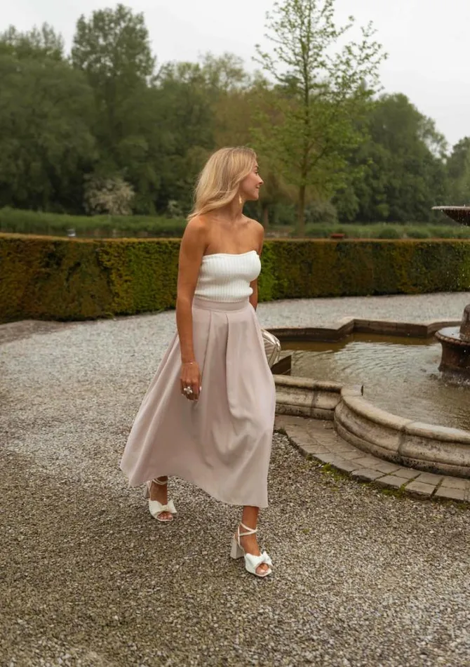 Women039s Clothing Skirts Easy Clothes Beige Marianne Skirt Women039s Clothing Skirts Easy Clothes Beige Marianne Skirt