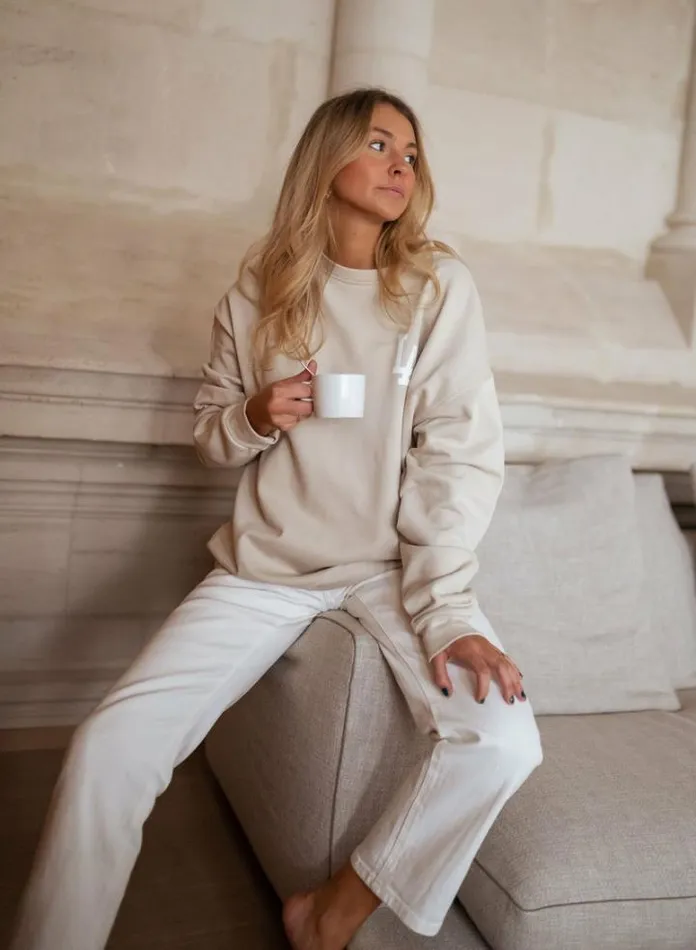 Women039s Clothing Sweaters Easy Clothes Beige Los Angeles Sweater Beige Women039s Clothing Sweaters Easy Clothes Beige Los Angeles Sweater Beige