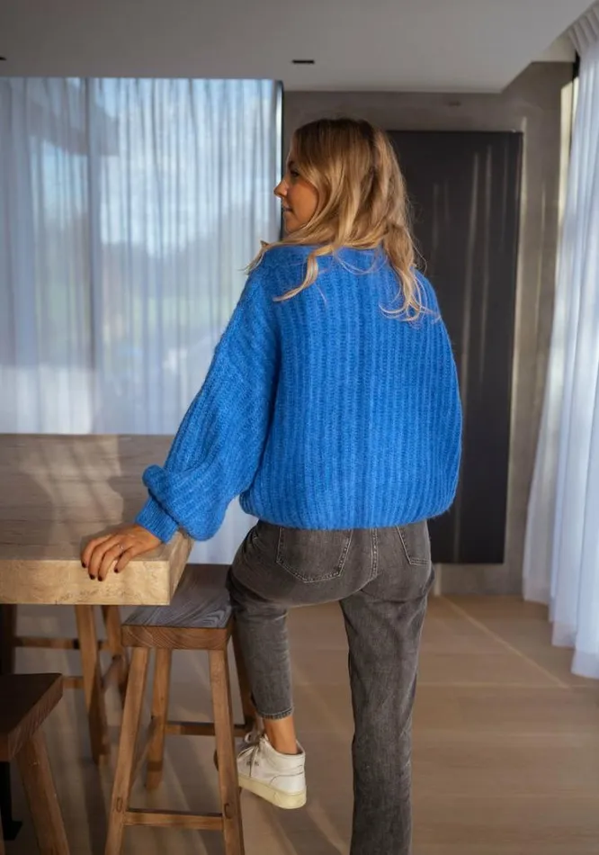 Women039s Clothing Sweaters Easy Clothes Blue Gabou Sweater Blue