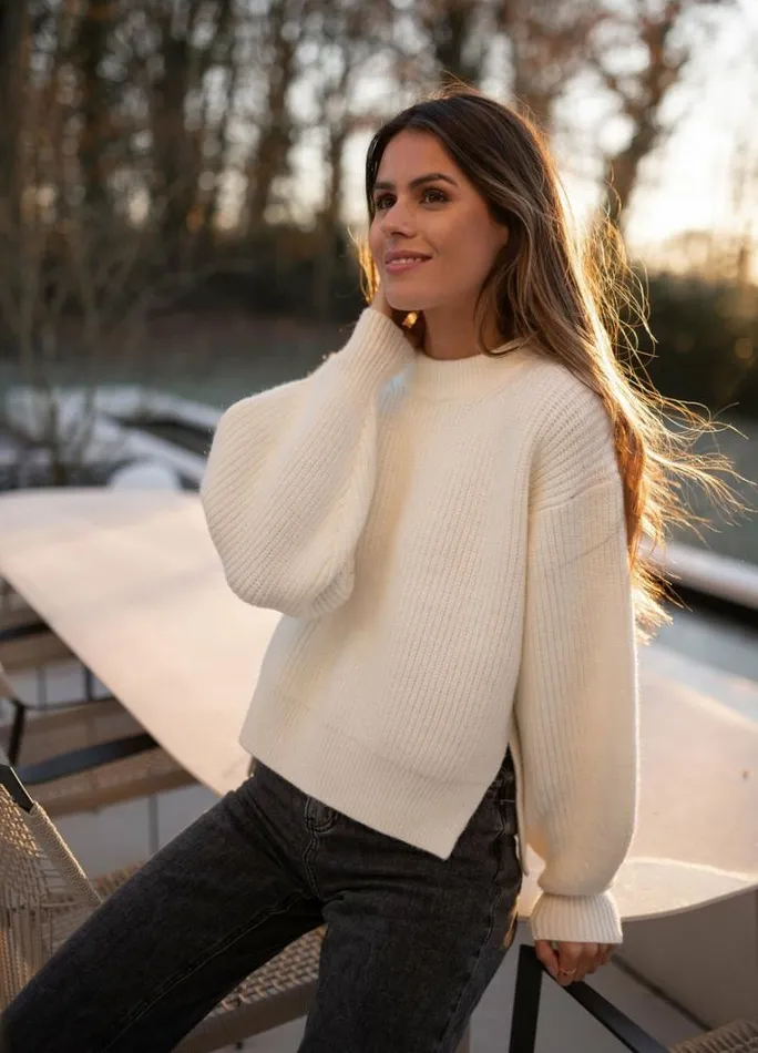 Women039s Clothing Sweaters Easy Clothes Ecru Zack Sweater
