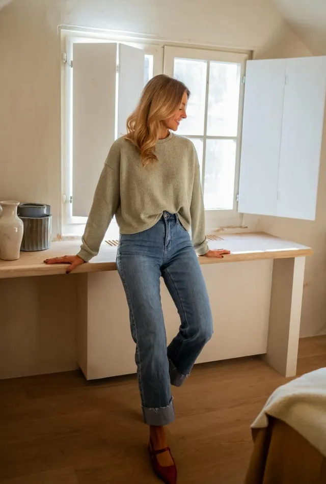 Women039s Clothing Sweaters Easy Clothes Green Dixie Sweater Green