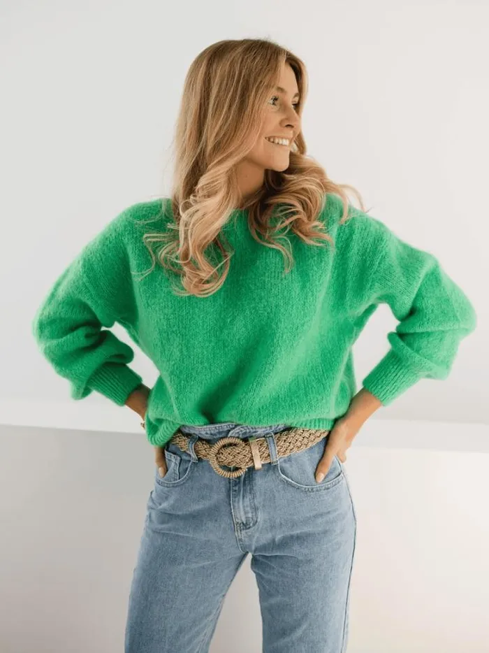 Women039s Clothing Sweaters Easy Clothes Green Francesca Sweater Green Women039s Clothing Sweaters Easy Clothes Green Francesca Sweater Green
