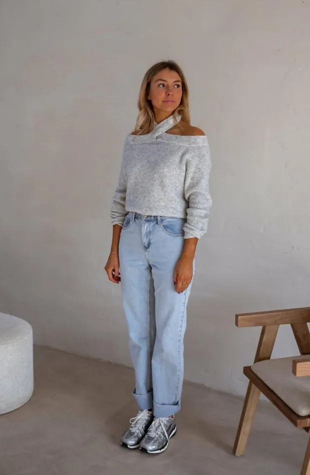 Women039s Clothing Sweaters Easy Clothes Grey Piper Sweater Grey Women039s Clothing Sweaters Easy Clothes Grey Piper Sweater Grey