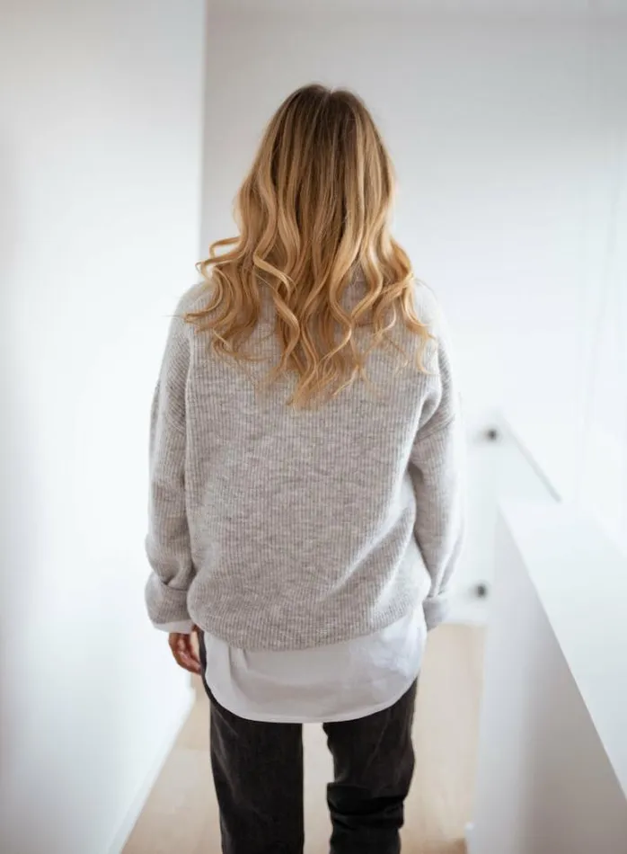 Women039s Clothing Sweaters Easy Clothes Light Grey Elmia Sweater