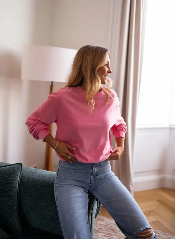 Women039s Clothing Sweaters Easy Clothes Pink Velvet Nino Sweater