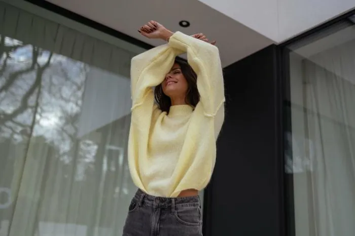 Women039s Clothing Sweaters Easy Clothes Yellow Eden Sweater