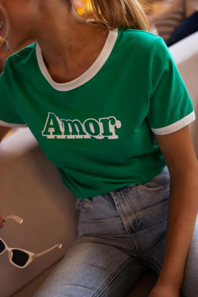 Women039s Clothing Tshirts Easy Clothes Green Amor TShirt