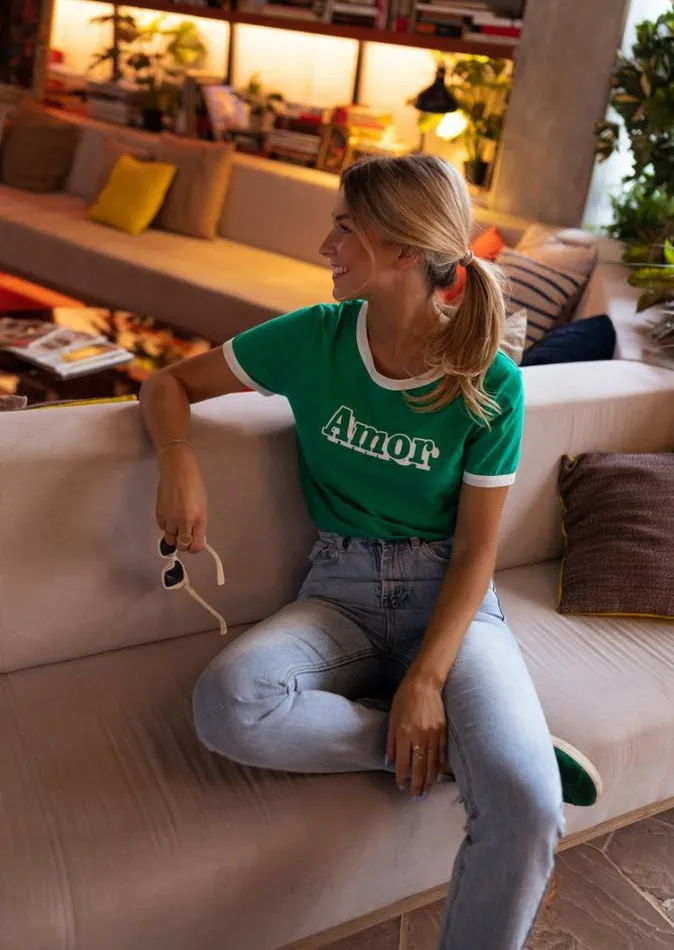 Women039s Clothing Tshirts Easy Clothes Green Amor TShirt Women039s Clothing Tshirts Easy Clothes Green Amor TShirt