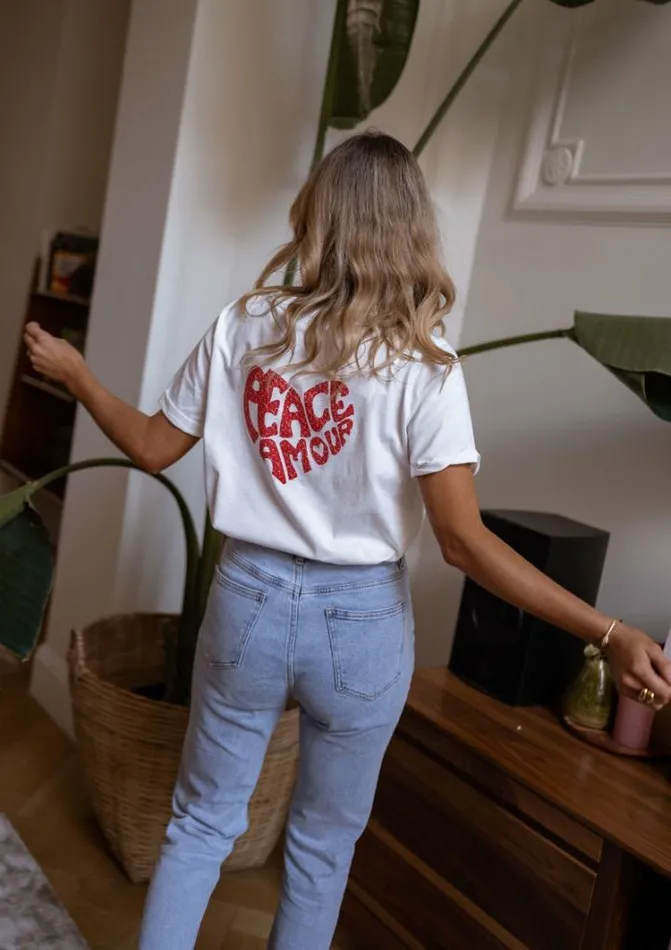 Women039s Clothing Tshirts Easy Clothes White Peace TShirt