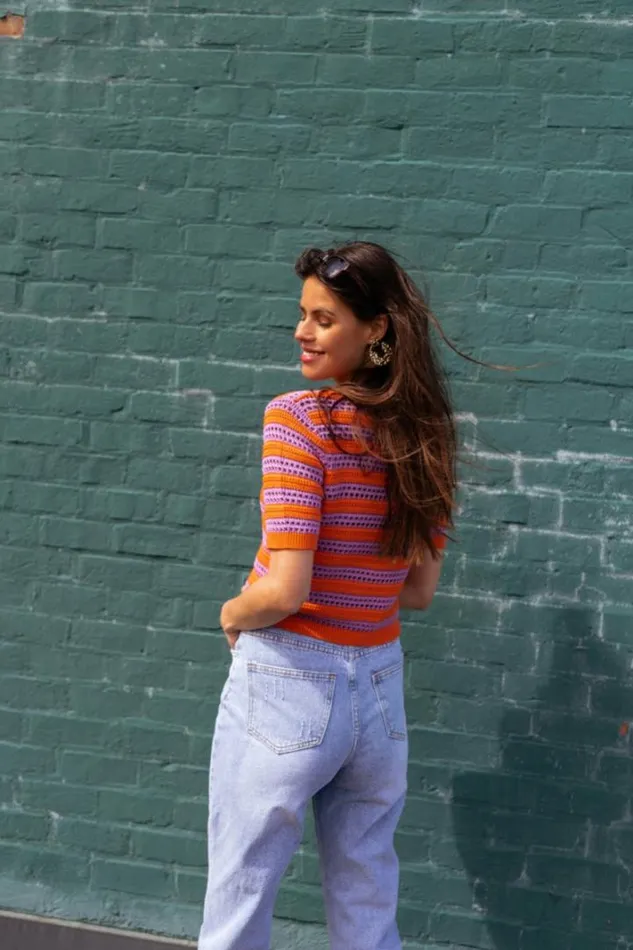 Women039s Clothing Tops Easy Clothes Orange And Purple Inya Crochet Top Women039s Clothing Tops Easy Clothes Orange And Purple Inya Crochet Top