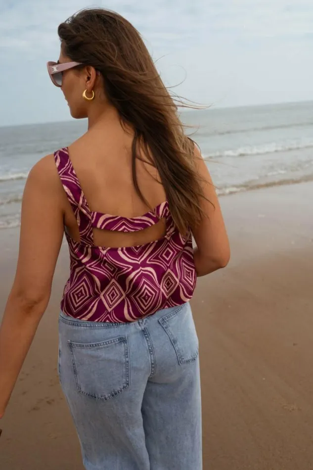 Women039s Clothing Tops Easy Clothes Purple Patterned Hiba Top Women039s Clothing Tops Easy Clothes Purple Patterned Hiba Top