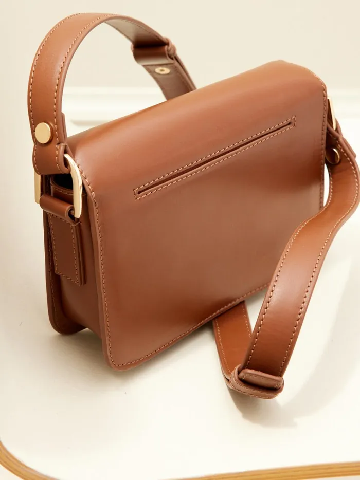Women Accessories Cyrillus Messenger Bag 8211 Small Leather Goods Collection Tan