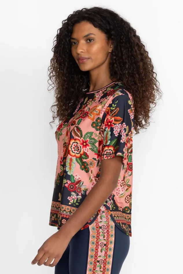 Women Active Johnny Was Bee Active Short Sleeve Oversize Crop Tee Clarkwood Women Active Johnny Was Bee Active Short Sleeve Oversize Crop Tee Clarkwood