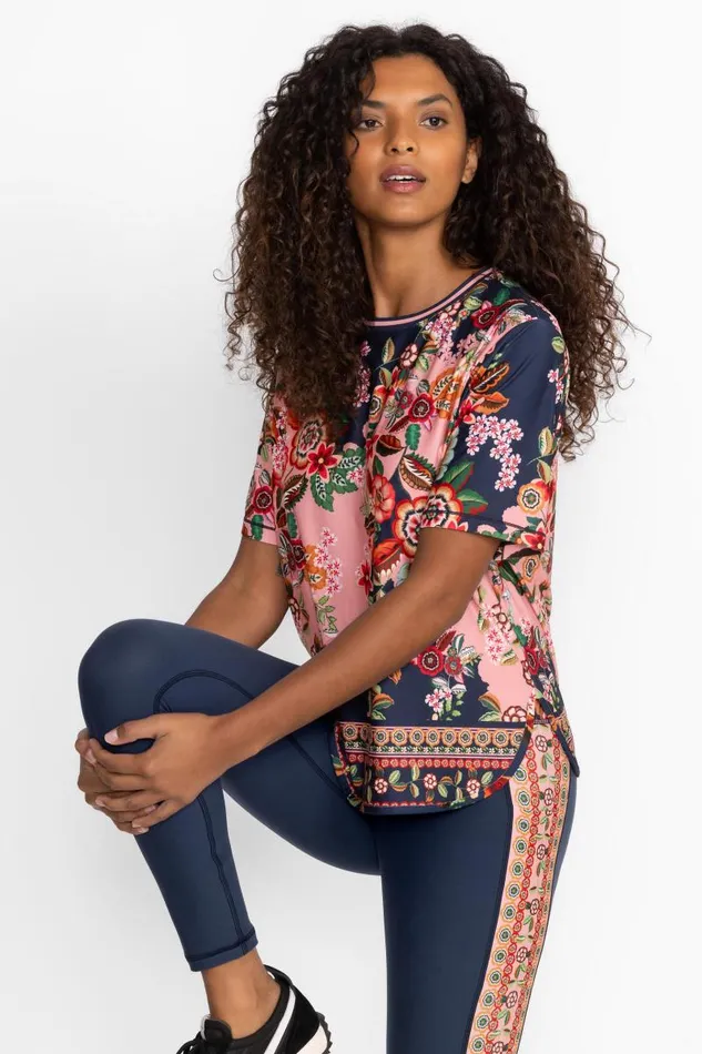 Women Active Johnny Was Bee Active Short Sleeve Oversize Crop Tee Clarkwood Women Active Johnny Was Bee Active Short Sleeve Oversize Crop Tee Clarkwood