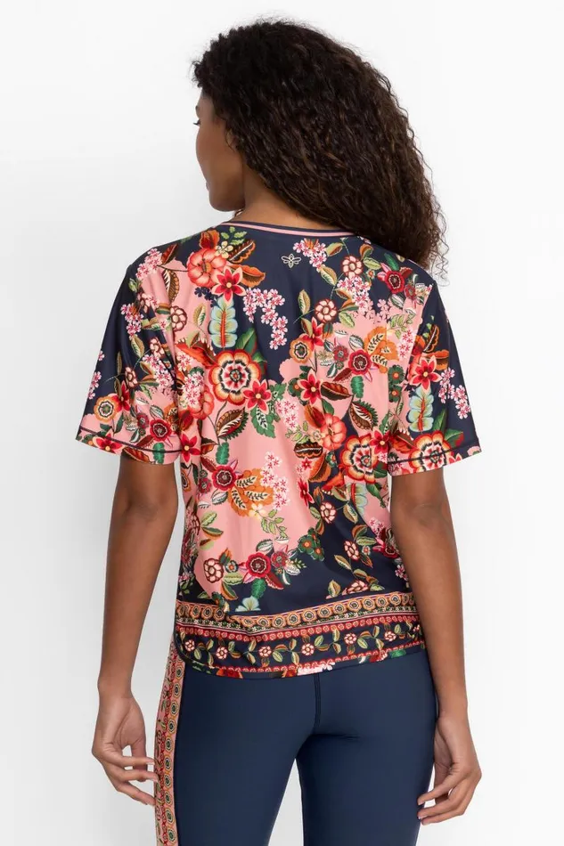 Women Active Johnny Was Bee Active Short Sleeve Oversize Crop Tee Clarkwood Women Active Johnny Was Bee Active Short Sleeve Oversize Crop Tee Clarkwood