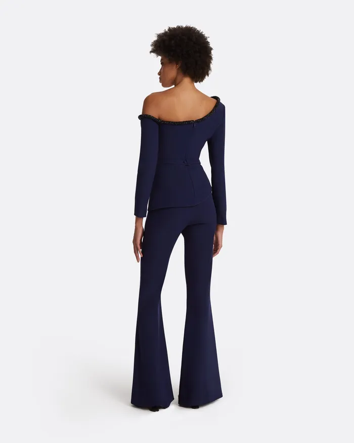 Women Aime Azurite Blue Top Azurite Blue Tops Safiyaa