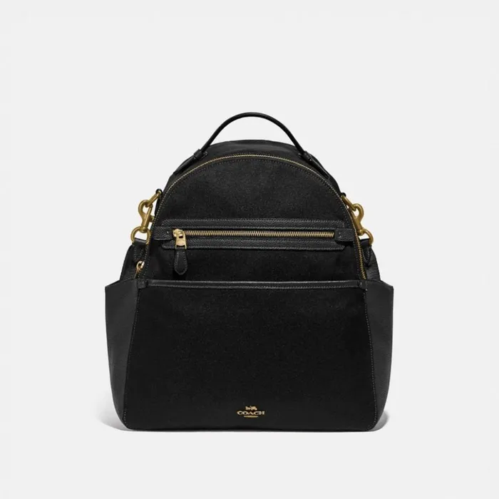 Women Baby Backpack Brassblack Coach Backpacks