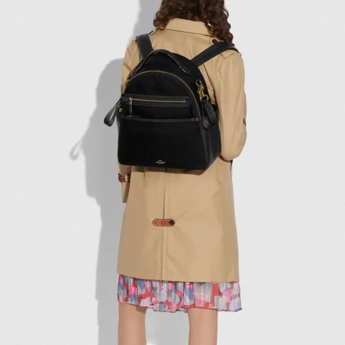 Women Baby Backpack Brassblack Coach Backpacks