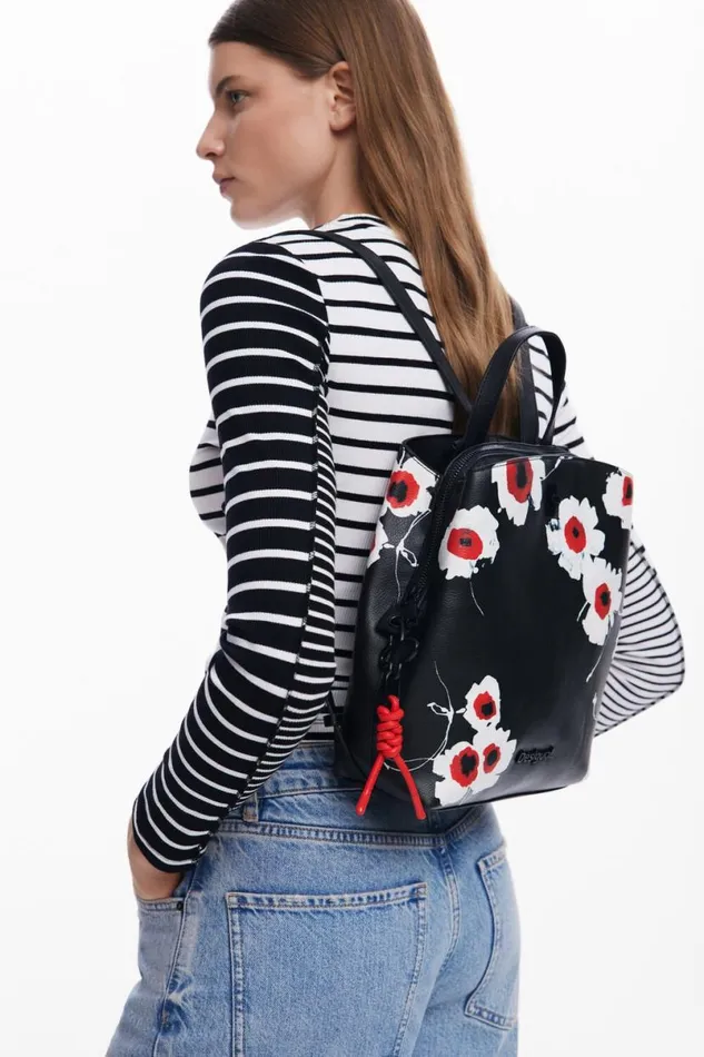 Women Backpacks Desigual Floral Backpack S