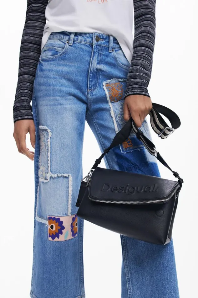 Women Bags Desigual M Half Logo Crossbody Bag