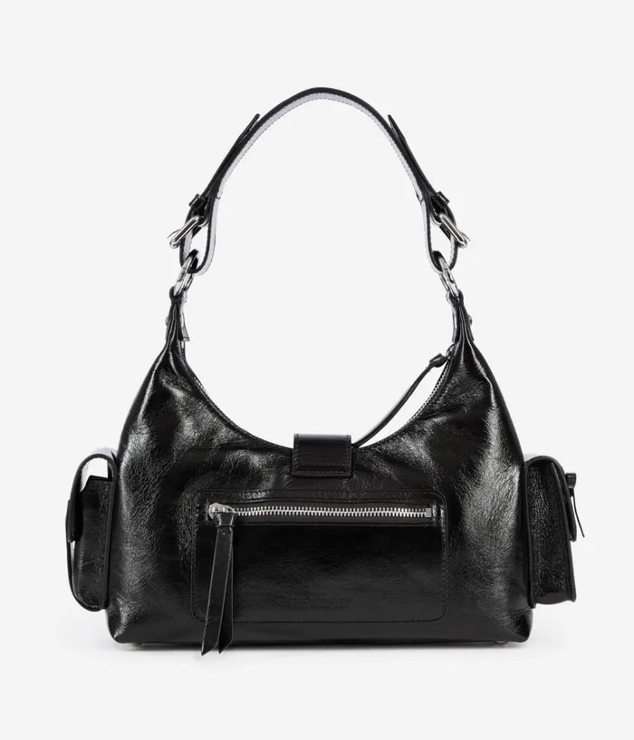 Women Bags THE KOOPLES Black Vintage Treatment Leather Amelia Bag