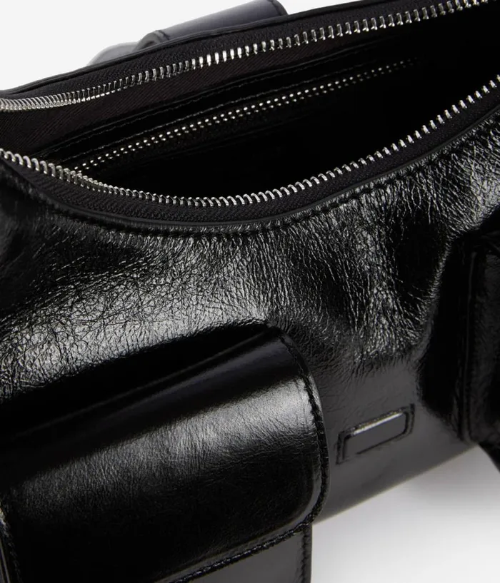 Women Bags THE KOOPLES Black Vintage Treatment Leather Amelia Bag