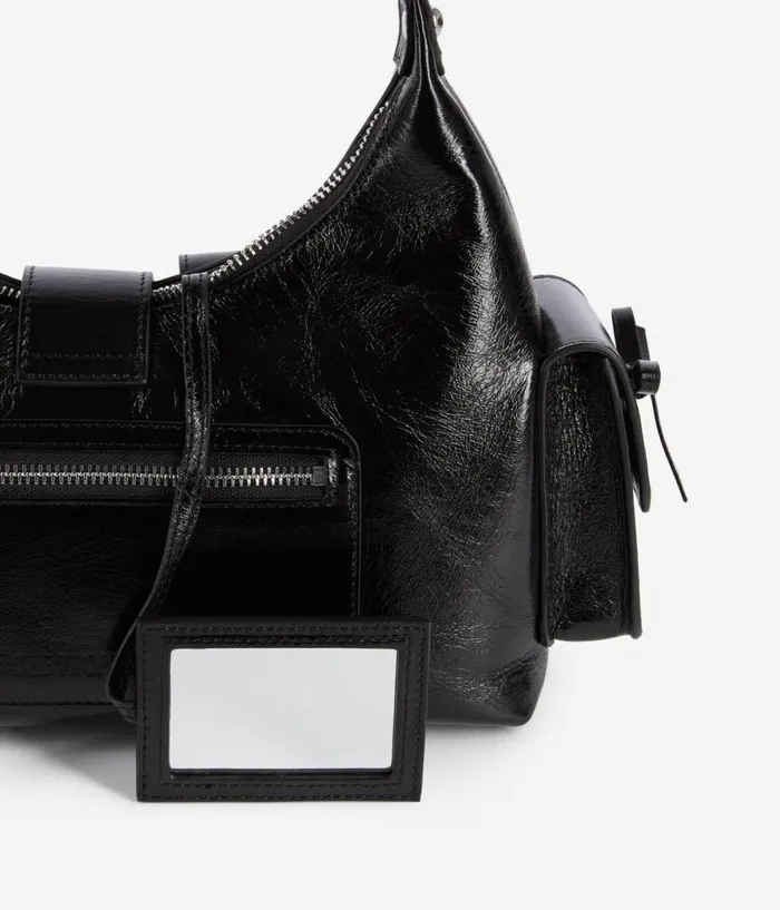 Women Bags THE KOOPLES Black Vintage Treatment Leather Amelia Bag