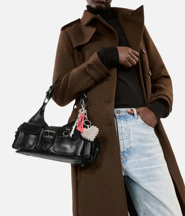 Women Bags THE KOOPLES Black Vintage Treatment Leather Amelia Bag