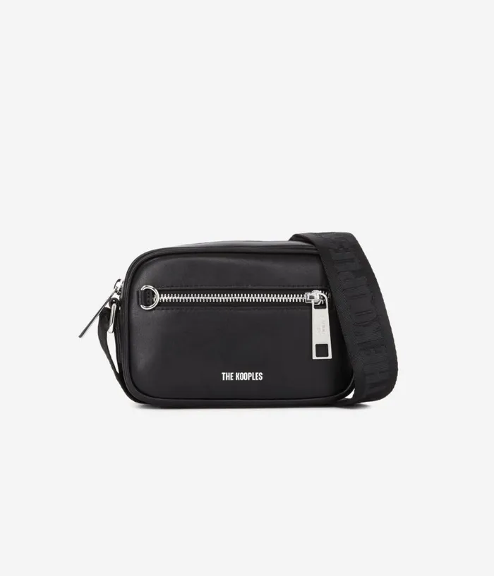 Women Bags THE KOOPLES Small Black Leather Messenger Bag