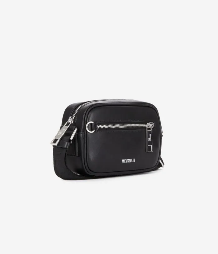 Women Bags THE KOOPLES Small Black Leather Messenger Bag