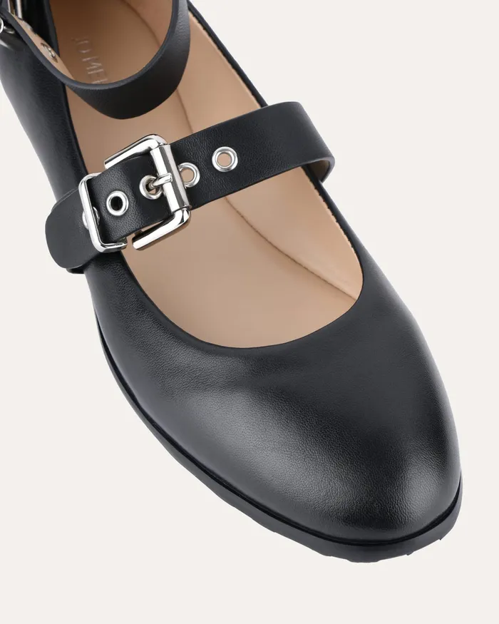 Women BALLET jomercer Hera casual flats black leather Women BALLET jomercer Hera casual flats black leather