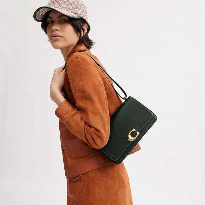 Women Bandit Shoulder Bag Brassamazon Green Coach Shoulder Bags and Hobos