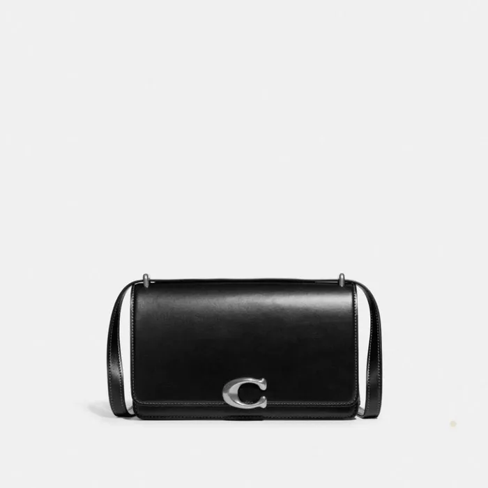 Women Bandit Shoulder Bag Silverblack Coach Shoulder Bags and Hobos