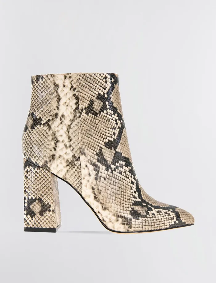 Women BCBGeneration BCBG Natural Briel Snakeskin Bootie Natural Snake
