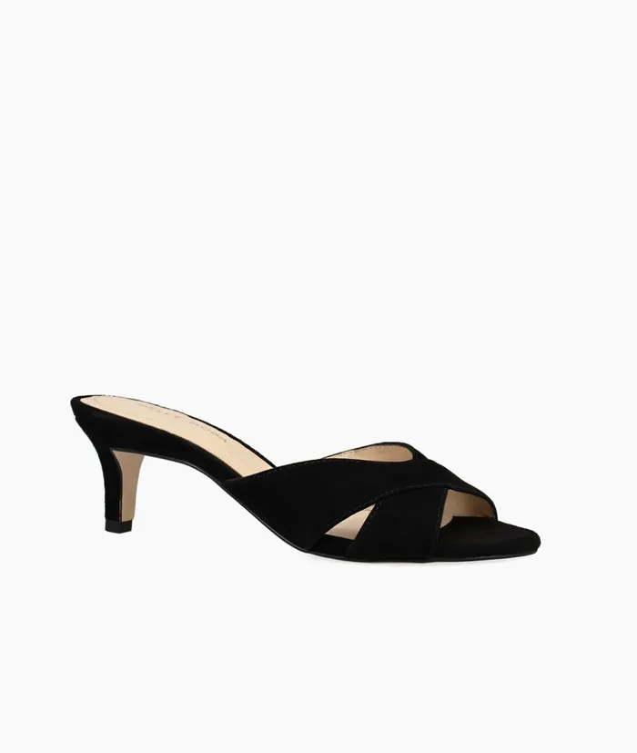 Women Bea Slide 8211 Black Pelle Moda Low Heels Women Bea Slide 8211 Black Pelle Moda Low Heels