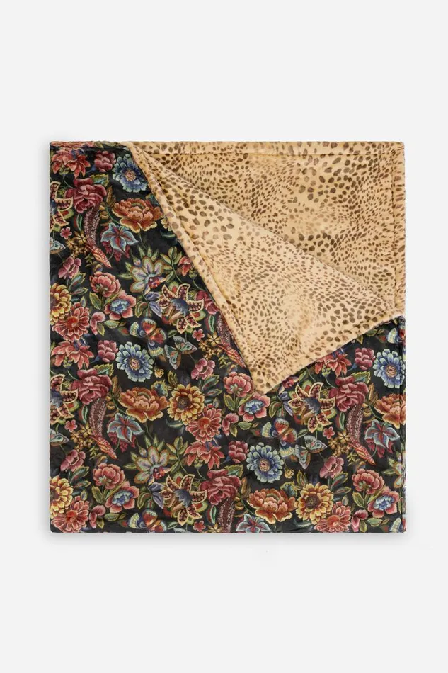 Women Blankets Johnny Was Laurel Canyon Cozy Blanket Antiqua Flower Print