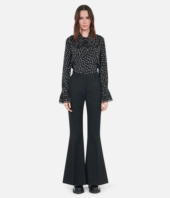 Women Blazers and Suits THE KOOPLES Black Wool Blend Suit Trousers