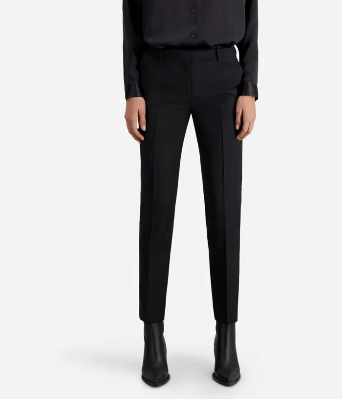 Women Blazers and Suits THE KOOPLES Black Wool Suit Pants Tailored Cut