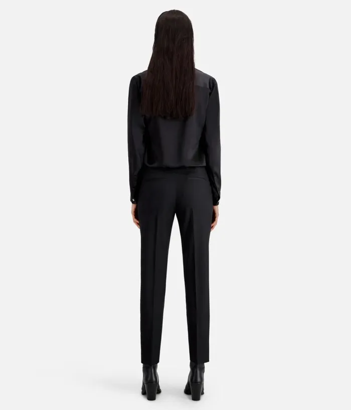Women Blazers and Suits THE KOOPLES Black Wool Suit Pants Tailored Cut Women Blazers and Suits THE KOOPLES Black Wool Suit Pants Tailored Cut