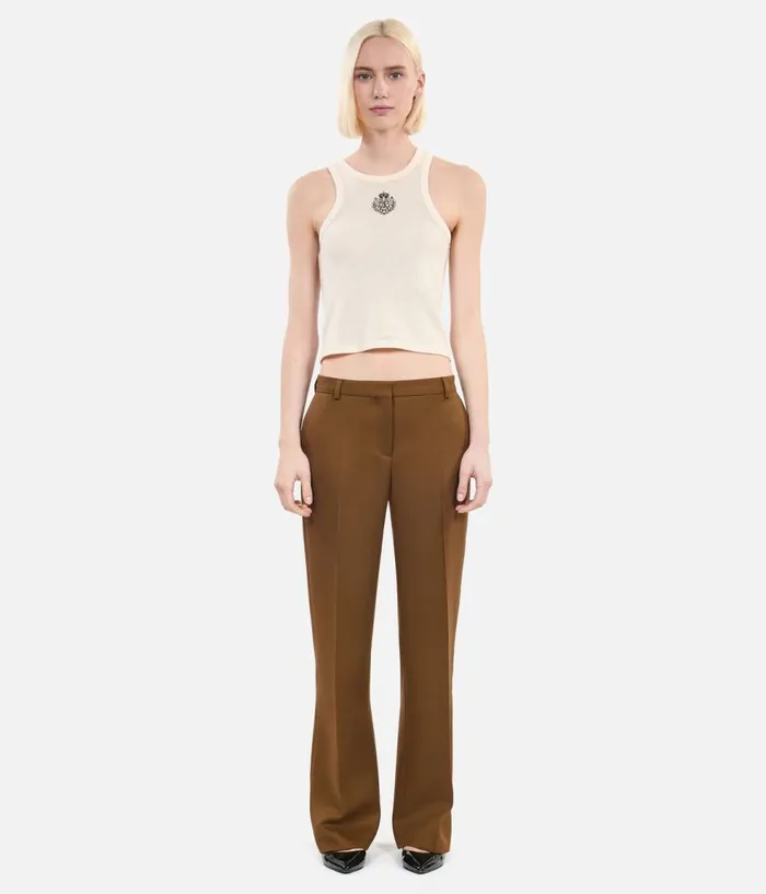 Women Blazers and Suits THE KOOPLES Loosefitting Brown Suit Trousers